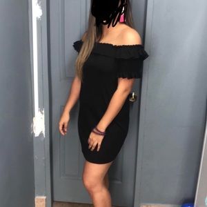 Off the shoulder Black dress!